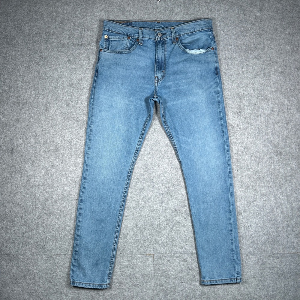 Levi's 512 Denim Jeans Women 34x32 Blue Slim Taper Stretch Casual Modern‎